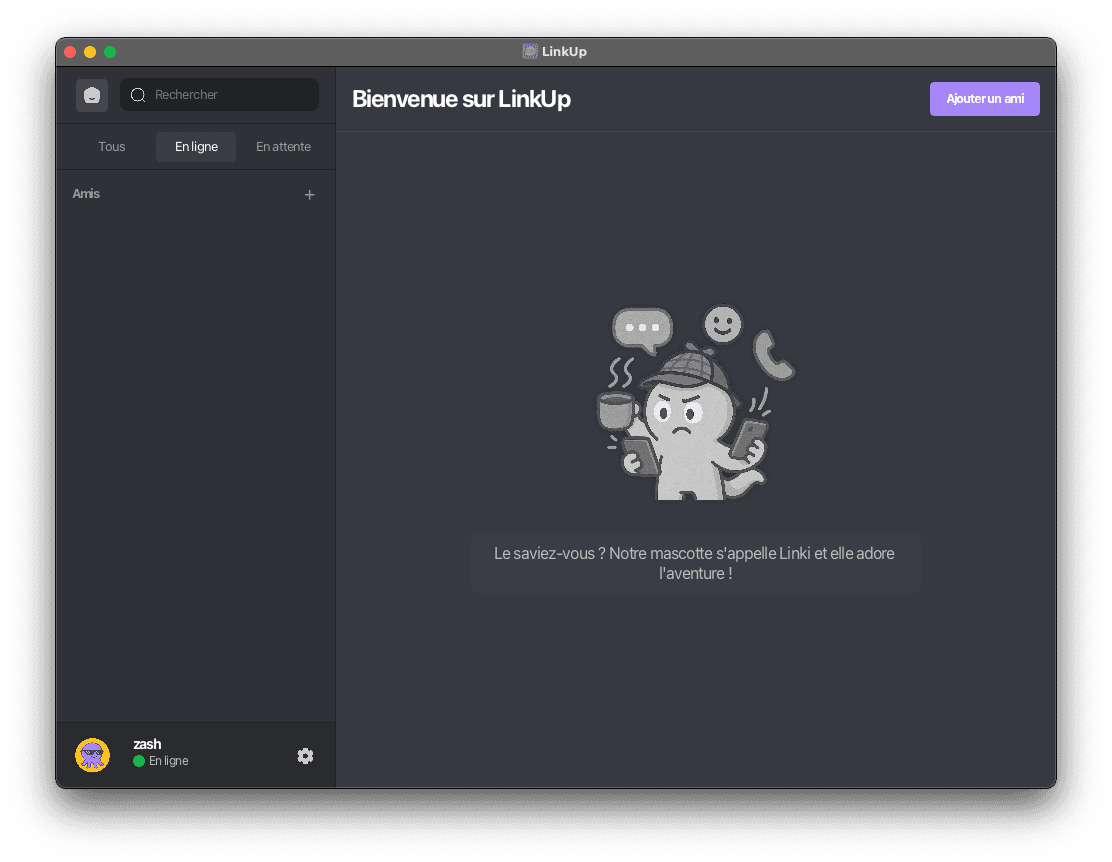 LinkUp Main Interface